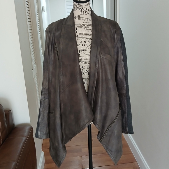 YIGAL AZROUEL LAMB LEATHER JACKET - Picture 3 of 15